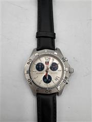 TAG Heuer CAF1111 Mens Aquaracer Series Chronograph Watch Blue Silver